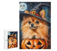 Halloween Witch Dog Art Print-4 Puzzle 1000 Pièces Educa Jouet en Bois Cadeau Unique Décoration Intérieure Jeu Éducatif Challenge Toy Adultes Et Enfants À Partir De 14 Ans 1000 PCS