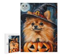 Halloween Witch Dog Art Print-4 Puzzle 1000 Pièces Educa Jouet en Bois Cadeau Unique Décoration Intérieure Jeu Éducatif Challenge Toy Adultes Et Enfants À Partir De 14 Ans 500 PCS