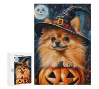 Halloween Witch Dog Art Print-4 Puzzle 300 Pièces Educa Jouet en Bois Cadeau Unique Décoration Intérieure Jeu Éducatif Challenge Toy Adultes Et Enfants À Partir De 14 Ans 300 PCS