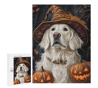 Halloween Witch Dog Art Print-6 Puzzle 1000 Pièces Educa Jouet en Bois Cadeau Unique Décoration Intérieure Jeu Éducatif Challenge Toy Adultes Et Enfants À Partir De 14 Ans 500 PCS
