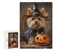 Halloween Witch Dog Art Print-7 Puzzle 1000 Pièces Educa Jouet en Bois Cadeau Unique Décoration Intérieure Jeu Éducatif Challenge Toy Adultes Et Enfants À Partir De 14 Ans 300 PCS