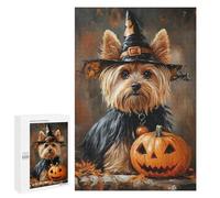 Halloween Witch Dog Art Print-7 Puzzle 1000 Pièces Educa Jouet en Bois Cadeau Unique Décoration Intérieure Jeu Éducatif Challenge Toy Adultes Et Enfants À Partir De 14 Ans 1000 PCS