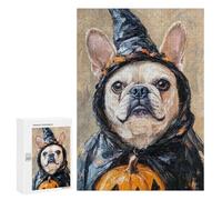 Halloween Witch Dog Costume Puzzle 1000 Pièces Educa Jouet en Bois Cadeau Unique Décoration Intérieure Jeu Éducatif Challenge Toy Adultes Et Enfants À Partir De 14 Ans 300 PCS