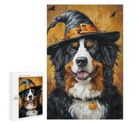 Halloween Witch Dog Decor Puzzle 1000 Pièces Educa Jouet en Bois Cadeau Unique Décoration Intérieure Jeu Éducatif Challenge Toy Adultes Et Enfants À Partir De 14 Ans 1000 PCS