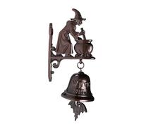 Halloween Witch Doorbell, Cloche de Port d'halloween, Décor De Sorcière Gothique, pour Porche, Jardin, Porte D'Entrée, Décorations De Jardin De Sonnette Rebaptisable pour Une Boutique De Sa (B)