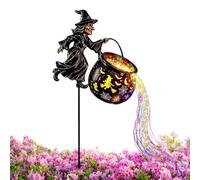 Halloween Witch Garden Light - LED Flowing Decoration, Outdoor Yard Lamp
