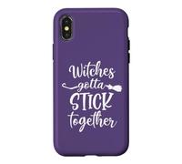 Halloween Witch Group Costumes Witches Gotta Stick Together Coque pour iPhone X/XS