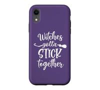 Halloween Witch Group Costumes Witches Gotta Stick Together Coque pour iPhone XR