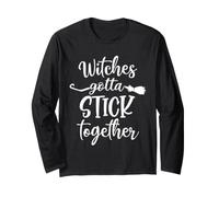 Halloween Witch Group Costumes Witches Gotta Stick Together Manche Longue