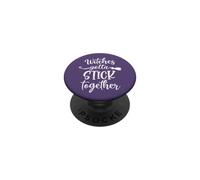 Halloween Witch Group Costumes Witches Gotta Stick Together PopSockets PopGrip Adhésif