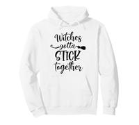 Halloween Witch Group Costumes Witches Gotta Stick Together Sweat à Capuche
