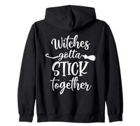 Halloween Witch Group Costumes Witches Gotta Stick Together Sweat à Capuche