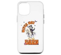 Halloween Witch Horse Funny Witch Way to The Barn Farm Coque pour iPhone 12/12 Pro