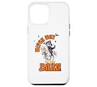 Halloween Witch Horse Funny Witch Way to The Barn Farm Coque pour iPhone 12 Pro Max