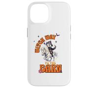 Halloween Witch Horse Funny Witch Way to The Barn Farm Coque pour iPhone 14