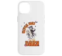 Halloween Witch Horse Funny Witch Way to The Barn Farm Coque pour iPhone 14 Plus