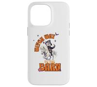 Halloween Witch Horse Funny Witch Way to The Barn Farm Coque pour iPhone 14 Pro Max
