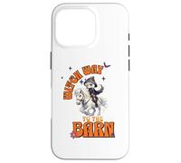 Halloween Witch Horse Funny Witch Way to The Barn Farm Coque pour iPhone 16 Pro