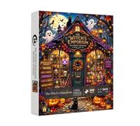 Halloween Witch Jigsaw Puzzle 1000Piece Vintage Witch Store Decoration