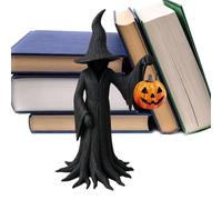 Halloween Witch Statue - Goth Witch Holding Pumpkin Statue | Desktop Ornament Dark Fantasy Spooky Festival Collectible Decoration For Bedroom Living Room Kitchen Cosplay Carnival