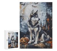 Halloween Wolf Painting Artwork-1 Puzzle 1000 Pièces Educa Jouet en Bois Cadeau Unique Décoration Intérieure Jeu Éducatif Challenge Toy Adultes Et Enfants À Partir De 14 Ans 300 PCS
