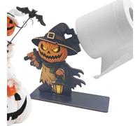 Halloween Wood Napkin Holder - Ghost Pumpkin Skeleton Cat | Tabletop Decor