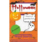 Halloween Word Search Book: Word Searches with Easy to Read Print about Halloween, Holidays, and More 6x9 inches 110 pages 50+ Puzzles, Perfect gift for vacation or spending time