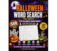 Halloween Word Search for Adults: 500 Halloween-Themed Words | Large Print Puzzle Book for Adults, Teens & Seniors