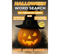 Halloween Word Search Large Print : Spooky Word Puzzles for Adults: 101 Themed Puzzles, Haunted Castles, Ghosts & Dark Legends, Large Print Activity Book for Adults & Seniors, Mandalas