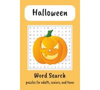 Halloween Word Search Puzzle Book: Word Searches in Easy-to-Read Print on Witches, Monsters, Ghosts, and More | 6 x 9 inches, 110 pages | 50+ Puzzles ... Gift for Holidays, Vacations, and Free Time