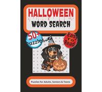 Halloween Word Search Puzzle: Word Searches with Easy to Read Print (6x9 inches, 110 pages) 50+ Pages, Gift for Holidays, Birthday and Free Time Halloween