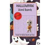 Halloween Word Search Puzzles: Word Searches with Easy to Read Print about Halloween, Spooky Things, Scary Creatures and More | 6 x 9 inches 110 pages ... Gift for Vacations, Holidays and Relaxation.