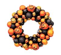 Halloween Wreath Color Balls, Autumn Pumpkin Wreath, Halloween Ball Wreath, Halloween Wreath with Pumpkins, Pumpkin Ball Ornament Wreath, Halloween Door Decor, Halloween Wreath for Home