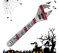 Halloween Wrench Prop, Bloody Cosplay Tool, 45x12x3.5cm/17.72x4.72x1.38 inches Realistic Costume Accessory for Role-Playing, Haunted House, Escape Room, Party Gathering Decoration