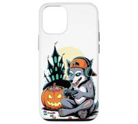 Halloween Zombie Loup Gamer Château Hanté Vidéo Gaming Coque pour iPhone 12/12 Pro