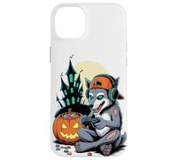 Halloween Zombie Loup Gamer Château Hanté Vidéo Gaming Coque pour iPhone 14 Plus