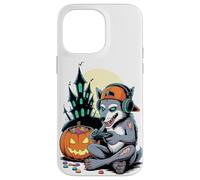 Halloween Zombie Loup Gamer Château Hanté Vidéo Gaming Coque pour iPhone 14 Pro Max