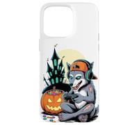 Halloween Zombie Loup Gamer Château Hanté Vidéo Gaming Coque pour iPhone 15 Pro Max