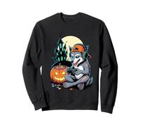 Halloween Zombie Loup Gamer Château Hanté Vidéo Gaming Sweatshirt
