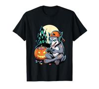Halloween Zombie Loup Gamer Château Hanté Vidéo Gaming T-Shirt