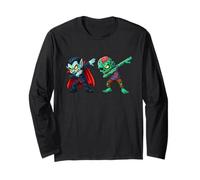 Halloween Zombie Vampire Dabbing Spooky Zombie Dab Dance Manche Longue