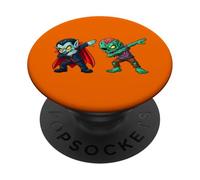 Halloween Zombie Vampire Dabbing Spooky Zombie Dab Dance PopSockets PopGrip Adhésif