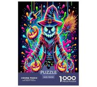 Halloween1000 Pièces Puzzles pour Adultes Jeux Éducatifs Citrouille SorcièreAmusant Et Difficile pour La Décoration Intérieure Idée De Cadeau Géniale70x50cm/1000pcs