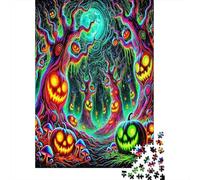 HalloweenPuzzles De 1000 Pièces pour Adultes Jeux Éduchatifs horrifiantAmusant Et Difficiles Décorations Intérieures Idée De Cadeau Géniale38x26cm/1000pcs