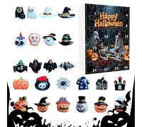 Halloweens Calendar Advent - 2025 Horror Collectible Set, Festive Doll Toys | Spooky Holiday Countdown, Kids Teen Boys Girls Women Men Party Home Kitchen, Seasonal Gift Idea, Decorative