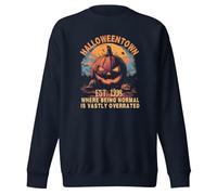 Halloweentown EST 1998 Sweat-shirt humoristique et effrayant pour adulte Unisexe, Bleu marine vif, XXL