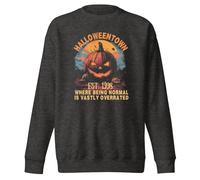 Halloweentown EST 1998 Sweat-shirt humoristique et effrayant pour adulte Unisexe, Gris anthracite chiné, L