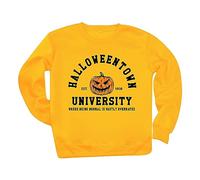 Halloweentown Sweatshirt T Shirt Halloweentown Sweatshirt Vintage Halloween Sweatshirts pour Femmes Ou Hommes Sweet A Capuche pour Femme Noir Sweat Gris Zip (Yellow, L)
