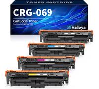 Halloya 069 069H MF752cdw Toner pour Canon 069 069H i-Sensys MF752Cdw Toner LBP673Cdw MF753Cdw LBP674Cx LBP674Cdw MF751Cdw MF754Cdw MF755Cdw MF756Cx CRG-069(Noir Cyan Jaune Magenta)