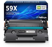 Halloya 59X CF259X avec Puce Compatible pour HP LaserJet Pro M428, 1 Noir | Compatible pour LaserJet Pro M404 M428 M404dn M404dw MFP M428fdw M428dw M428fdn M428 M428m M304 M304a M404n